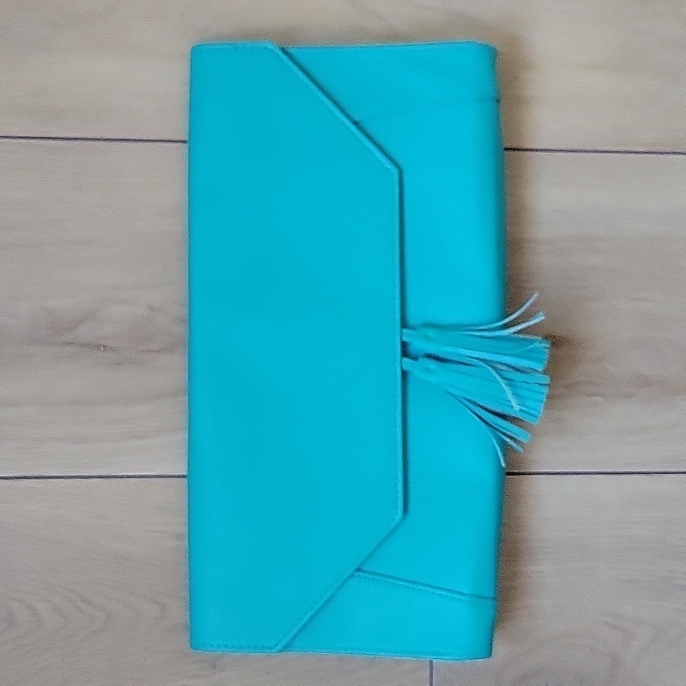 CHI Turquoise Blue Envelope Handbag